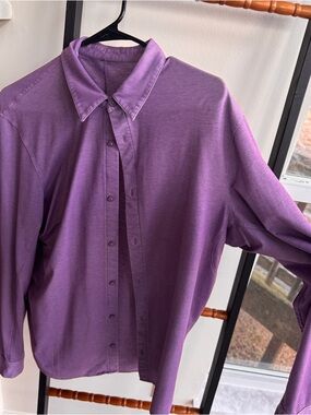 lululemon athletica Men's Purple Button-Down Shirt
